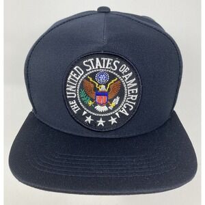 VTG The United States of America Seal‎ Patch Snapback Northstar Hat Navy USA